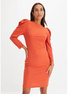 Ribbstickad jerseyklänning, bonprix