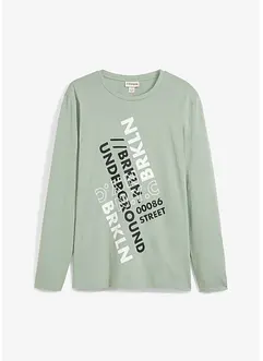 Långärmad T-shirt i ekologisk bomull, bonprix