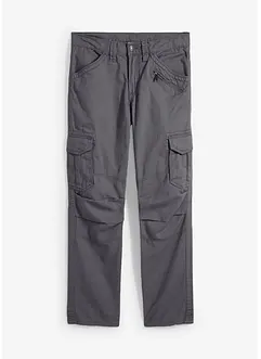 Relaxed Fit cargobyxa av ren bomull, Straight, bonprix