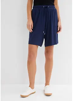 Jerseybermudas av viskos med mjukt fall, bonprix