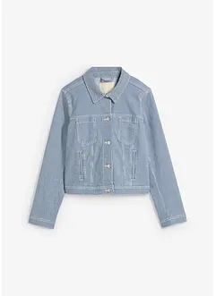 Randig jeansjacka i kort modell, bonprix