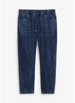 Tunna dra på-jeans i ledig modell, raka ben, bonprix