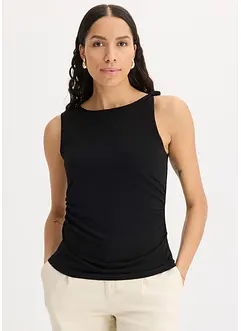 Jerseylinne med tvinnad effekt, bonprix