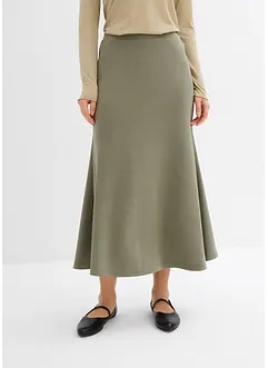 Mellanlång kjol i neopren, bonprix