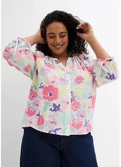 Muslinblus i ren bomull, bonprix