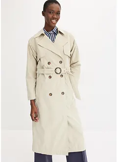 Trenchcoat med avtagbara ärmar och nederdel, bonprix