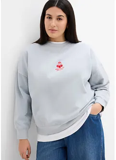 Oversized sweatshirt av ren ekologisk bomull, bonprix