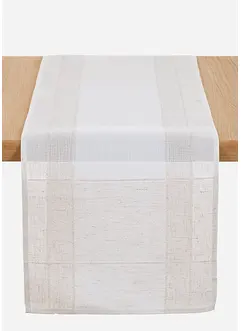 Bordslöpare av enfärgat jacquardmaterial, bonprix