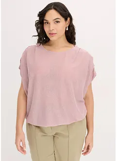 Lurextopp med drapering, bonprix