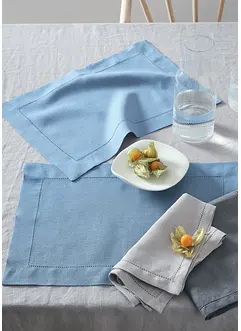 Bordstablett i linne (2-pack), bonprix