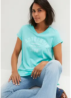 Lång topp i ren ekologisk bomull, bonprix