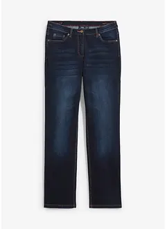 Straight Jeans Mid Waist resårlinning, bonprix
