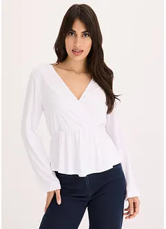 Blustopp med omlottlook, bonprix