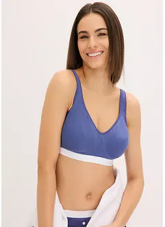 BH utan bygel med ekologisk bomull (2-pack), bonprix