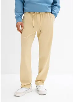 Stretchiga dra på-chinos med raka ben, Loose Fit, bonprix