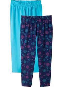 Caprileggings med ekologisk bomull för barn (2-pack), bonprix