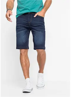 Stretchiga jeansshorts med bekvämt snitt, Regular Fit, bonprix