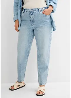 Mom-jeans med hög midja och kortare ben, bonprix