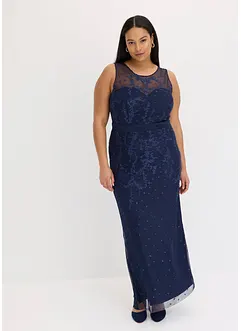 Spetsklänning med broderi, bonprix
