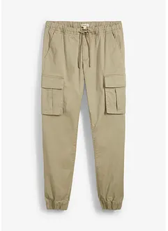 Dra-på-byxa i cargostil, Loose Fit, raka ben, bonprix