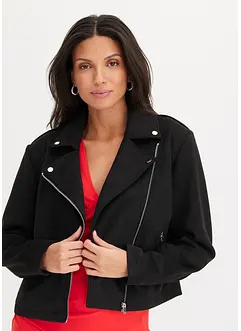 Jacka i skinnimitation, cropped, bonprix