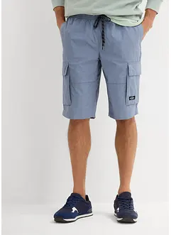 Dra på-bermudas i cargomodell med bekväm snitt, Regular Fit, bonprix