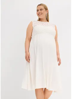 Mammaklänning med spets och töjbart ryggparti, bonprix