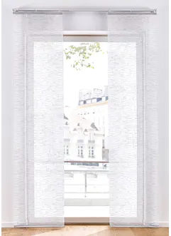 Panelgardin med linnelook (1-pack), bonprix