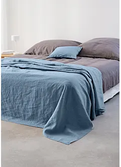 Lättmatchat överkast i finaste linne, bonprix