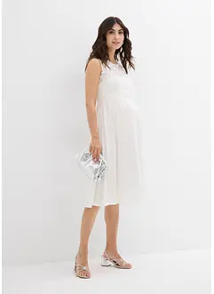 Mammaklänning med spets och töjbart ryggparti, bonprix