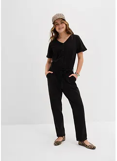 Jerseyjumpsuit med ekologisk bomull för barn, bonprix