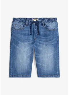 Jeansbermudas i tunn trikå, Regular Fit, bonprix