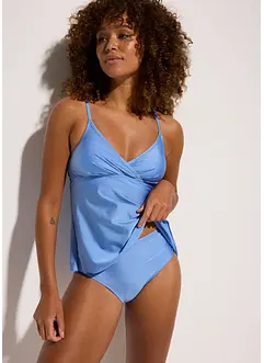 Tankini (2 delar) i glansigt material, bonprix