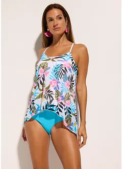 Tankini med mönstrat nätmaterial (2 delar), bonprix