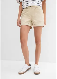 Avslappnade twillshorts, bonprix