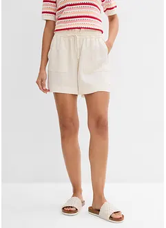 Paperbag-shorts i böljande lyocellmix, bonprix