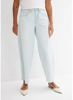 Jeans med medelhög midja och kortare ben, Super Soft, bonprix