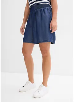 Dra på-shorts med smockad linning, bonprix