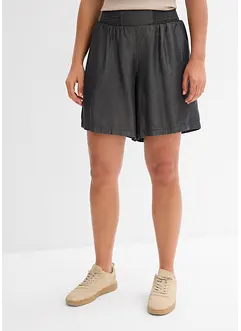 Dra på-shorts med smockad linning, bonprix