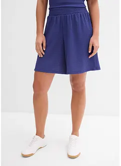 Dra på-shorts av kräpp, bonprix
