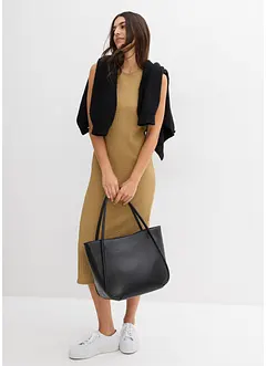 Jerseyklänning av kraftig kräpp, bonprix