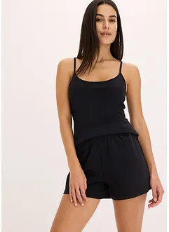 Pyjamas med shorts och spets i ryggen, bonprix
