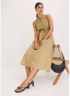 Klänning med knytdetalj, bonprix