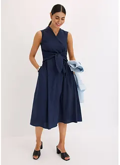 Klänning med knytdetalj, bonprix