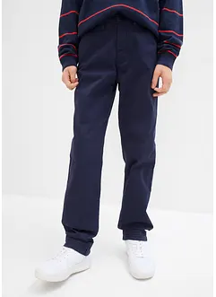 Stretchiga chinos i bomull för barn, Slim Fit, bonprix