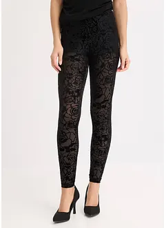 Leggings med lätt transparent burnout-look, bonprix