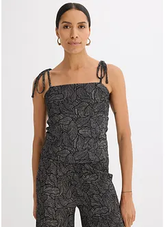 Kräppat jerseylinne, bonprix
