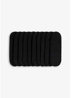 Ankelstrumpor med ekologisk bomull och silikonband (10-pack), bonprix
