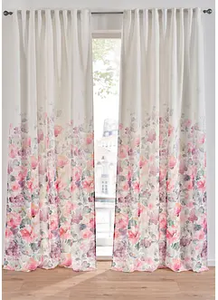 Gardinlängd med blommönster (1-pack), bonprix