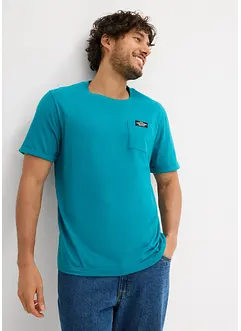 T-shirt med ficka, ren ekologisk bomull (2-pack), bonprix